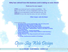 Tablet Screenshot of openskywebdesign.com
